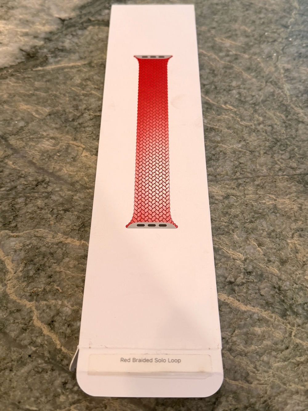 Apple Red Braided Solo Loop Apple Watch Band - Red Size 2 40mm